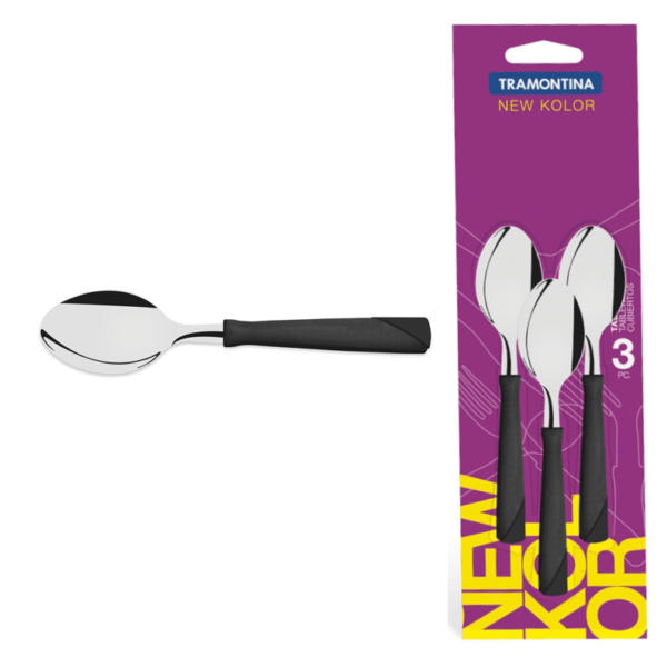 SET CUCHARAS TÉ NEGRO 3 Pz.