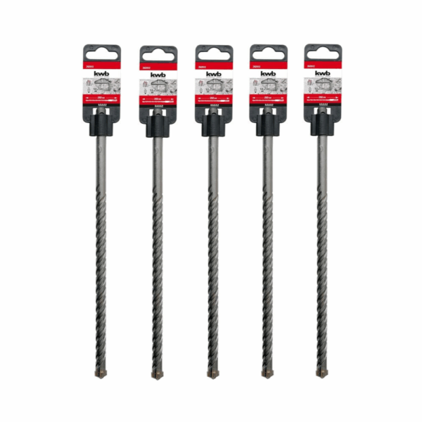 Broca para martillo perforador de punta cruzada kwb Ø 12,0 x 260 mm X5 - ID 262012